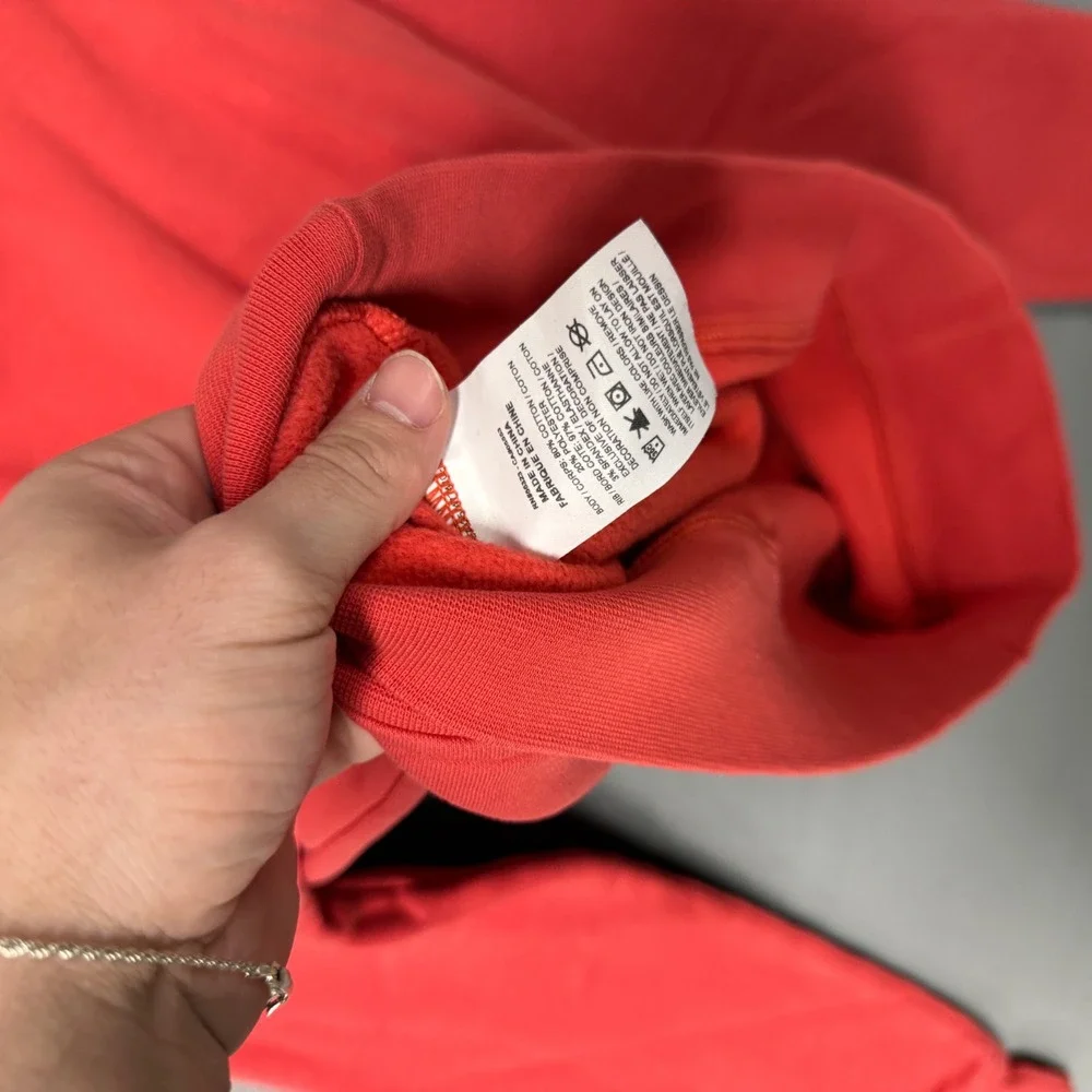 Jordan Crewneck Sweatshirt Red‎ Jumpman Logo Fleece Pullover XS